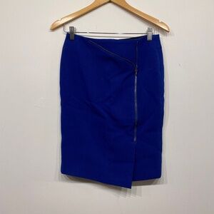 Shesmiss Blue Zipper Pencil Mini Skirt Size 4